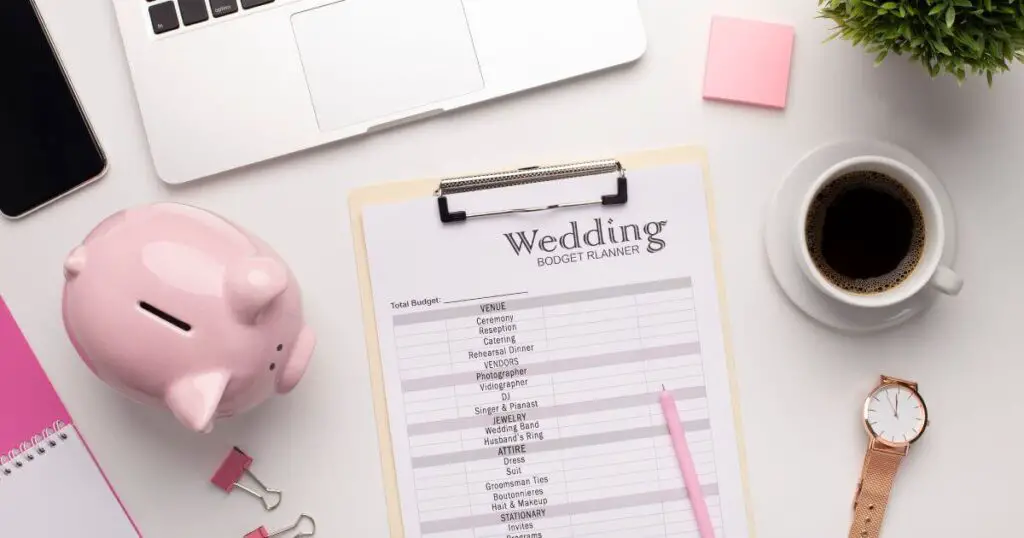 wedding plan wedding lists coffee watch piggy bank