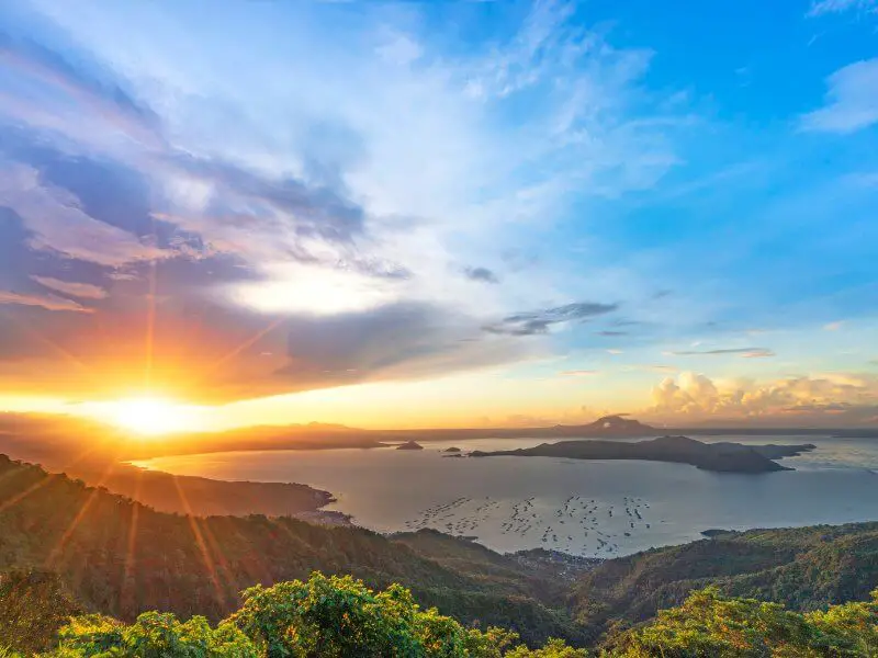 Sunset at Taal Lake Tagaytay